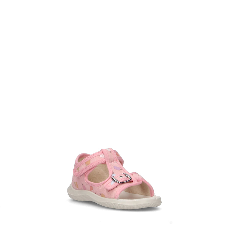 NATURINO Sandalo bimba rosa in pelle