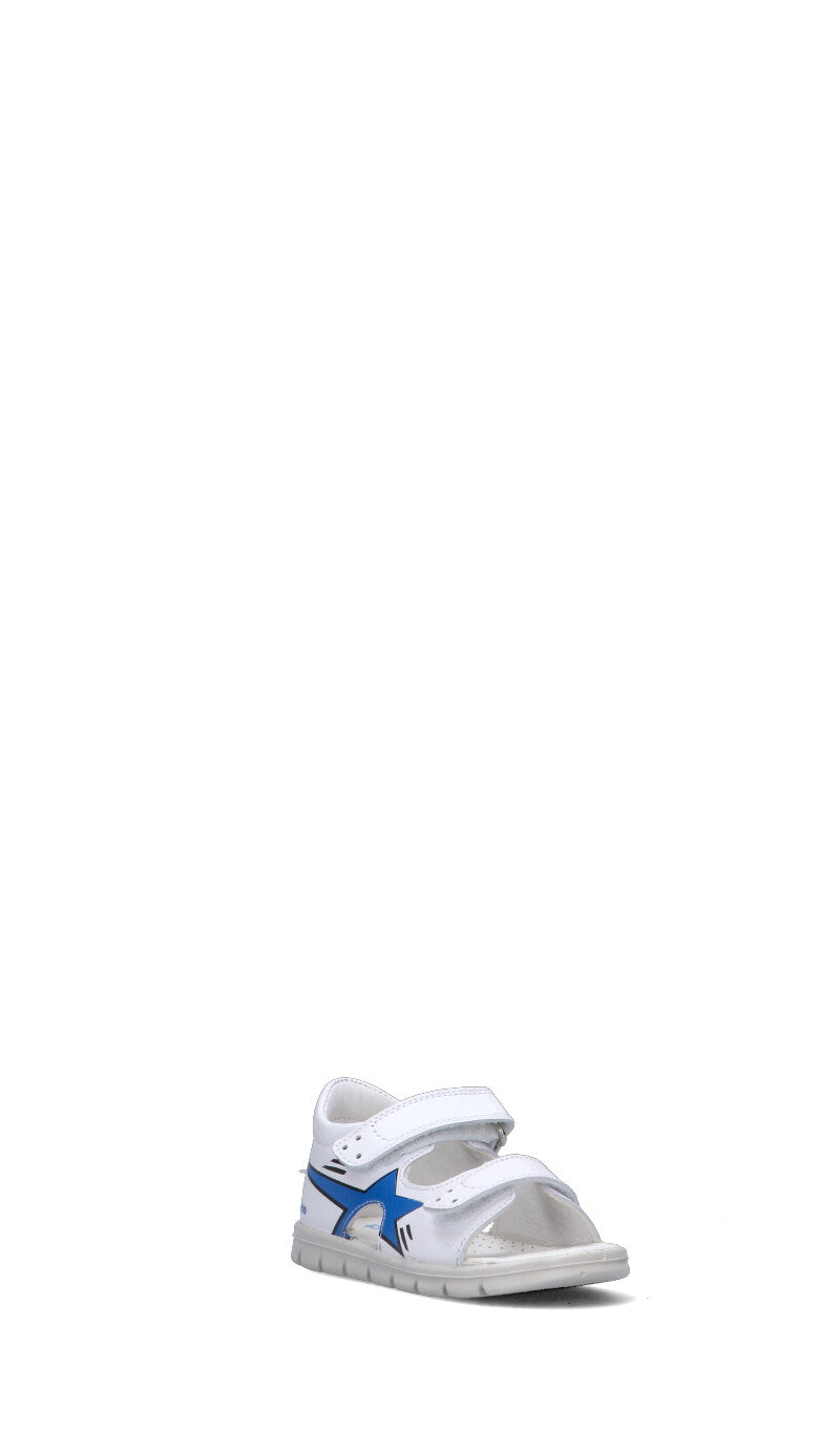 FALCOTTO Sandalo bimbo bianco in pelle