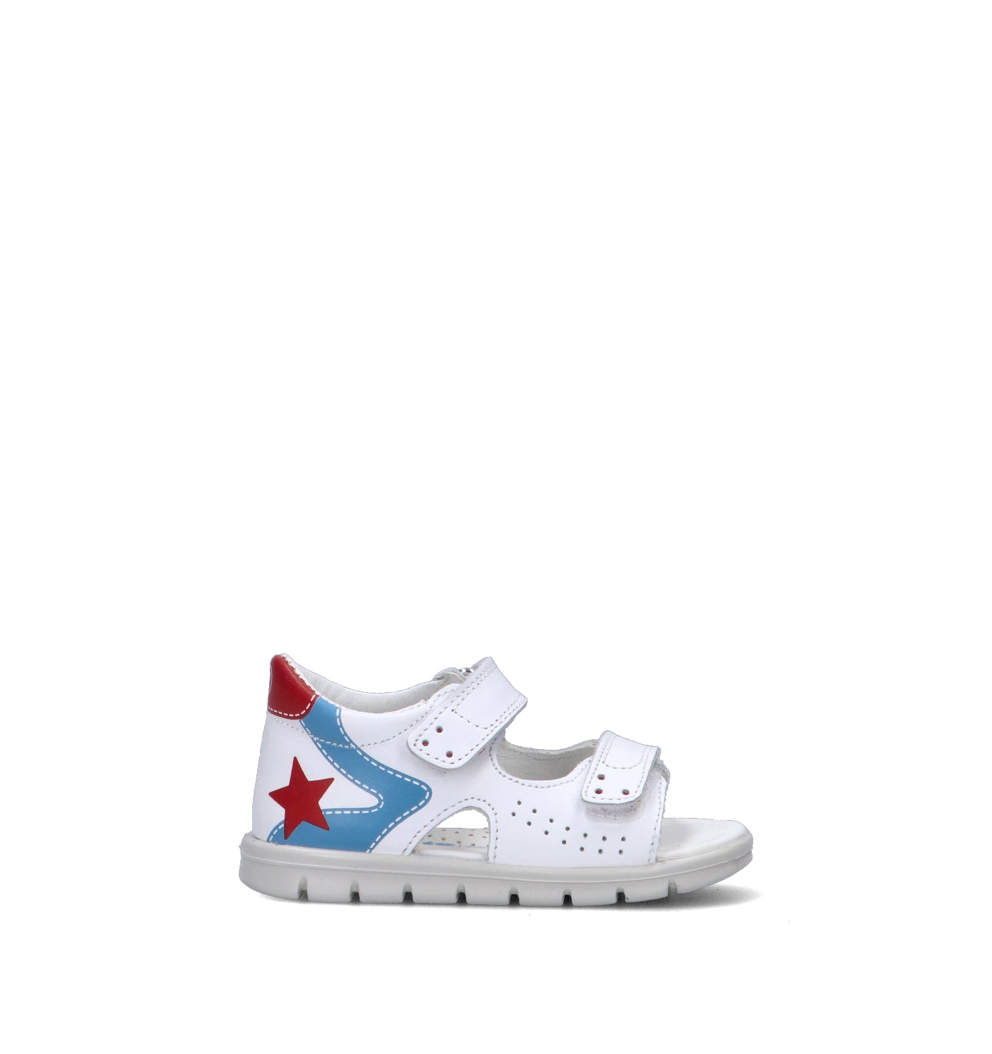 FALCOTTO Sandalo bimbo bianco in pelle