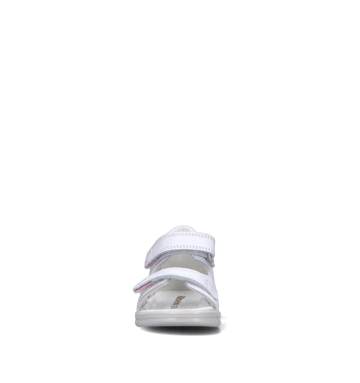 FALCOTTO Sandalo bimba bianca in pelle