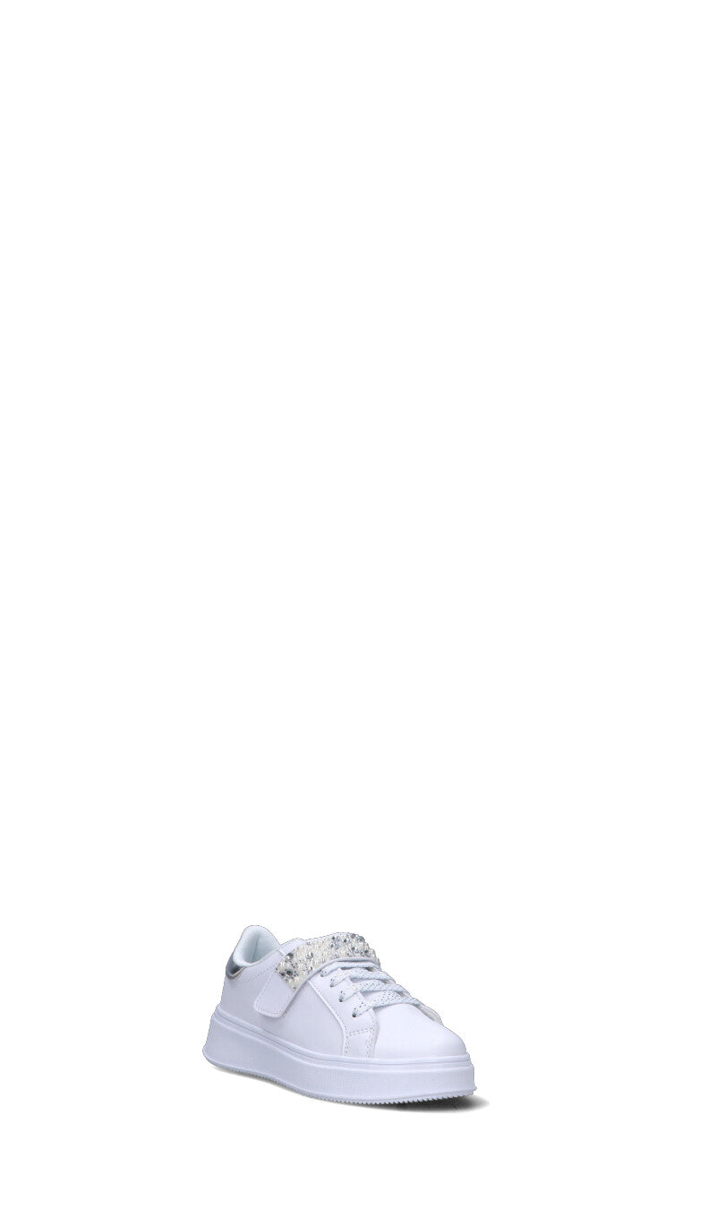 CANTASTORIE Sneaker bimba bianca/argento