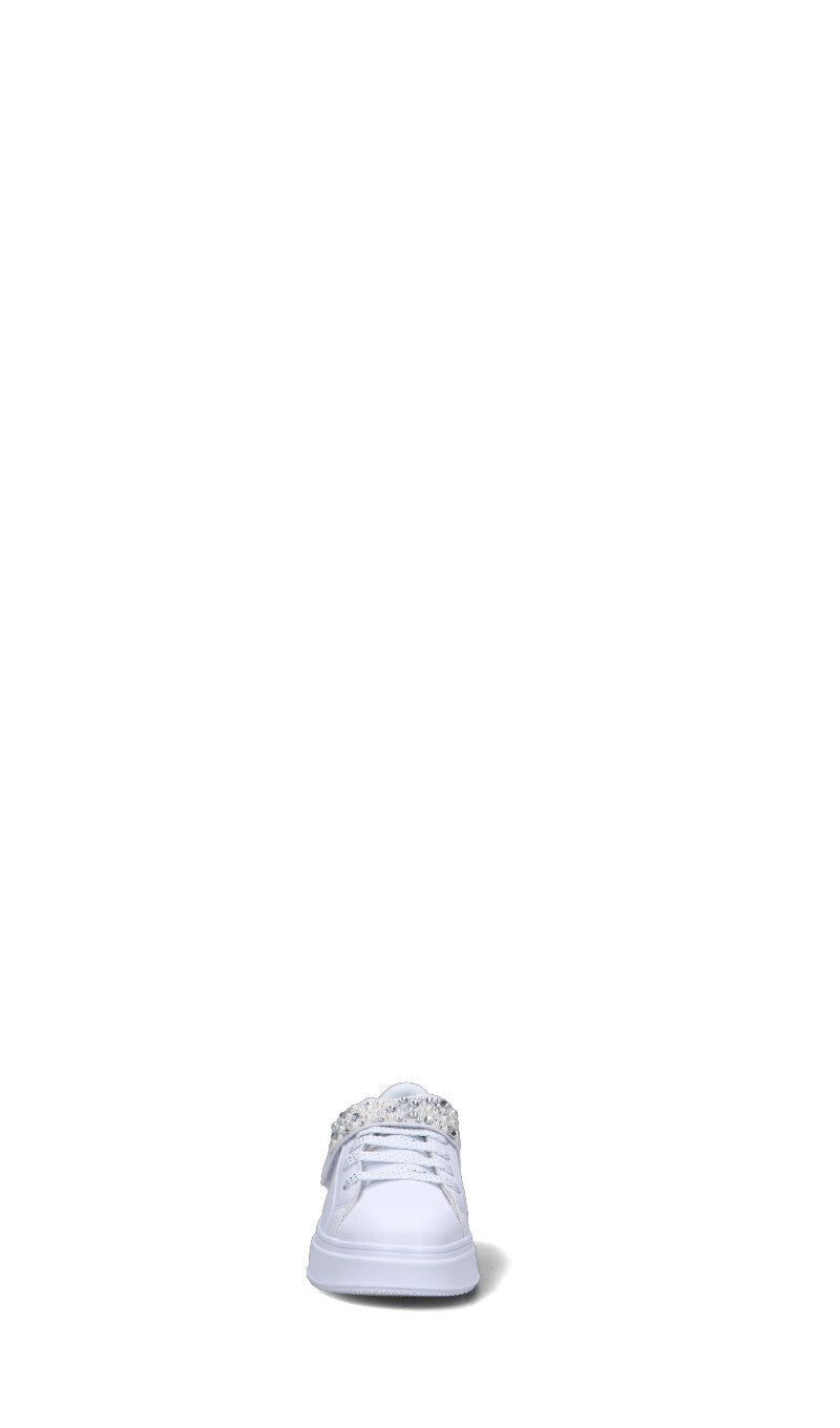 CANTASTORIE Sneaker bimba bianca/argento