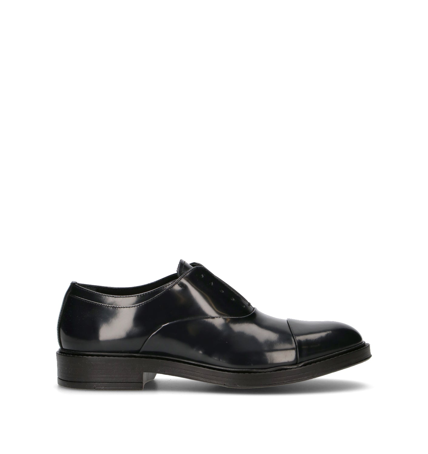 PAWELK'S Stringata uomo nera in pelle