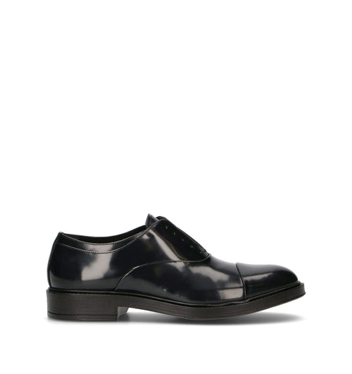 PAWELK'S Stringata uomo nera in pelle
