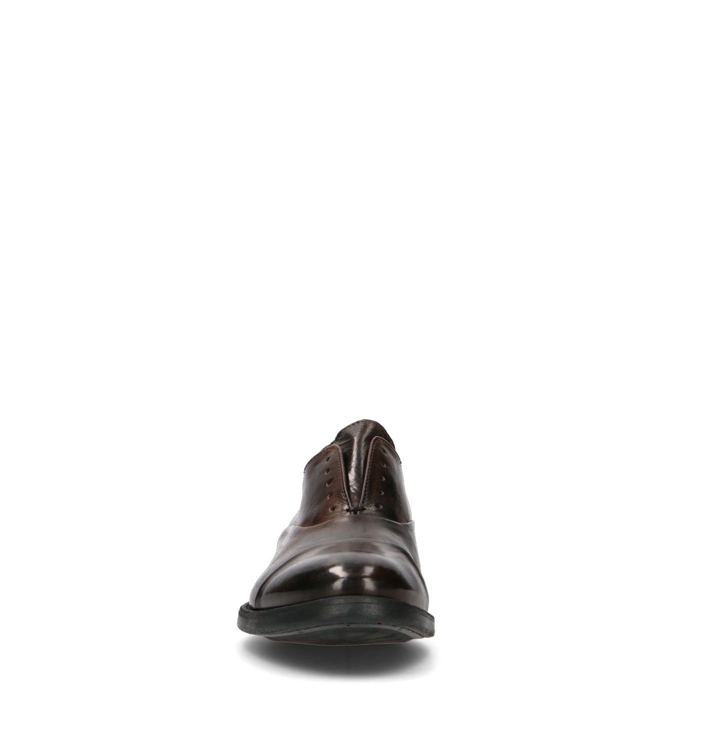 PAWELK'S Stringata uomo marrone in pelle