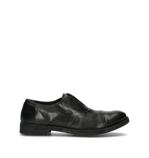 PAWELK'S Stringata uomo nera in pelle
