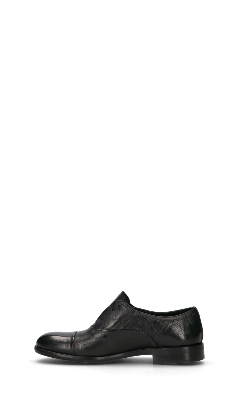PAWELK'S Stringata uomo nera in pelle