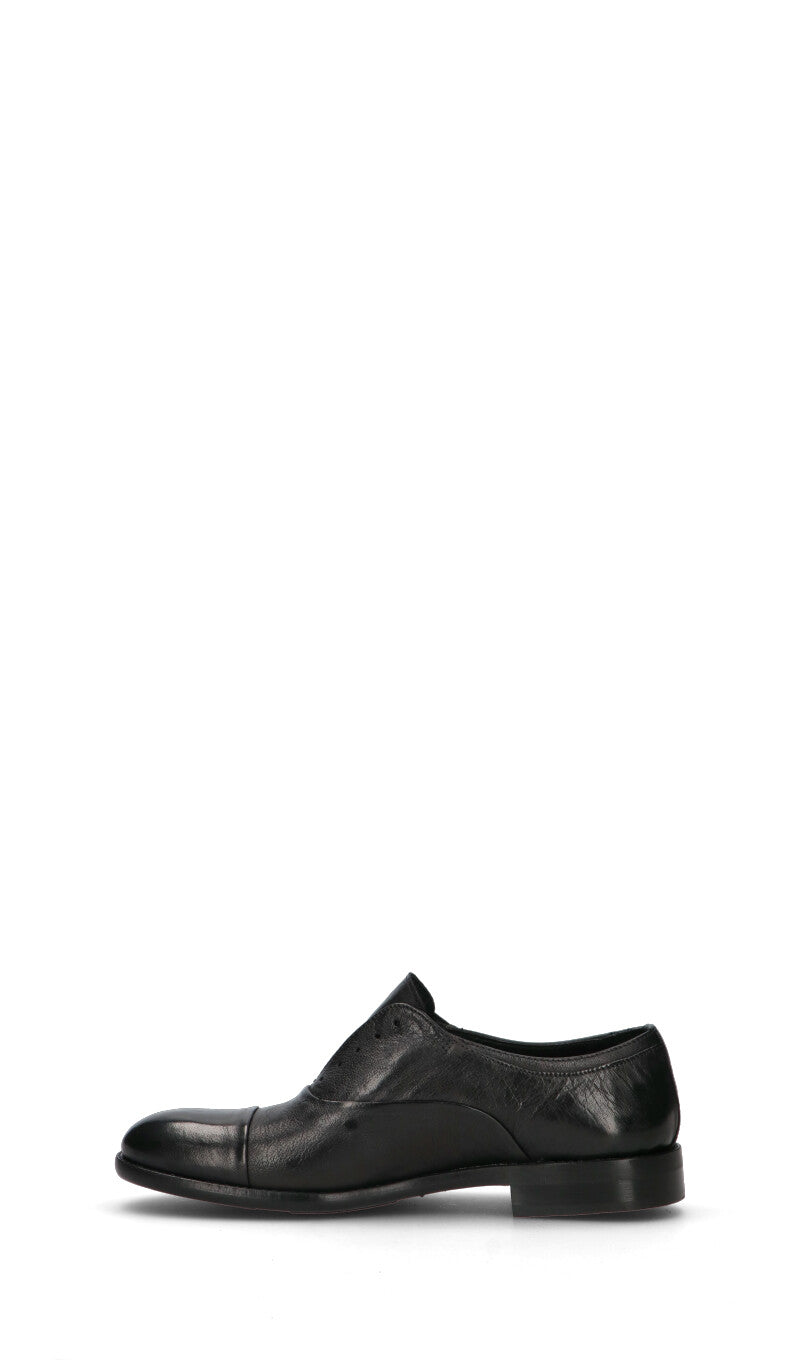 PAWELK'S Stringata uomo nera in pelle