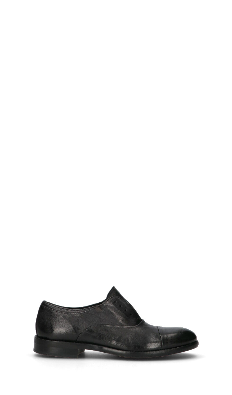 PAWELK'S Stringata uomo nera in pelle