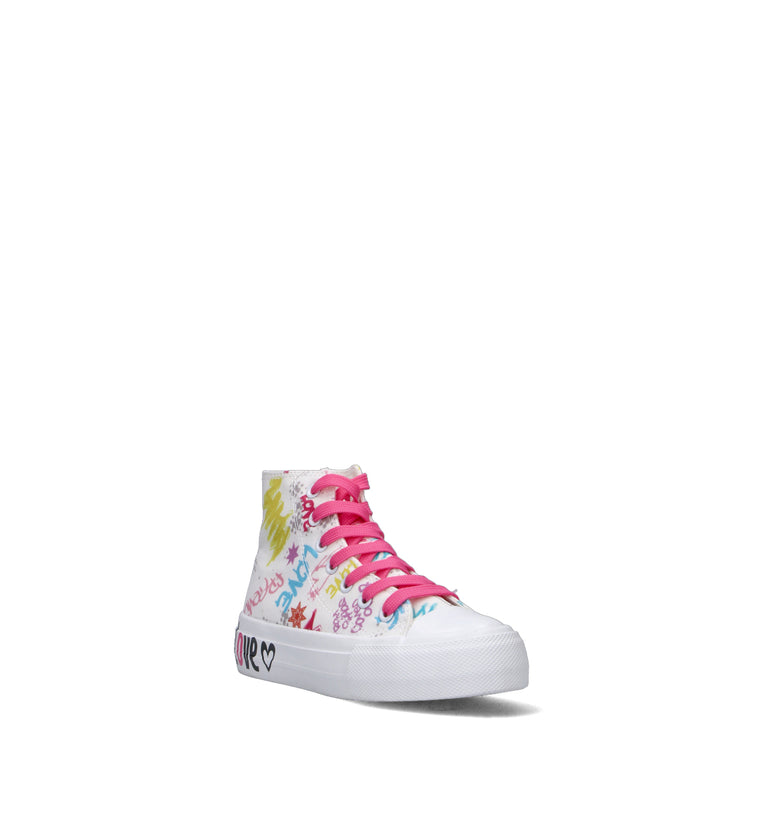 CANTASTORIE Sneaker bimba bianca
