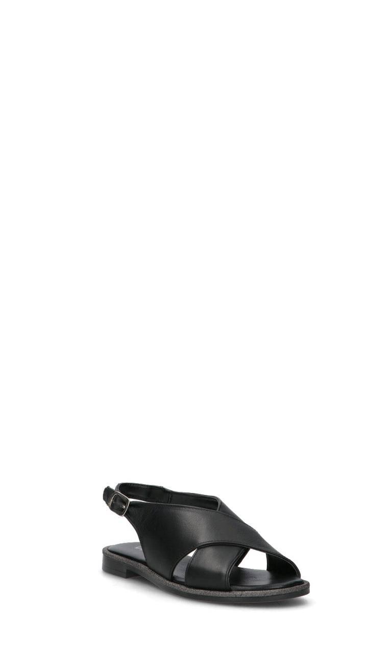 VARIOPINTO Sandalo donna nero in pelle