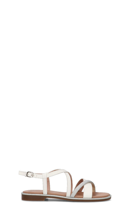 VARIOPINTO Sandalo donna bianco in pelle