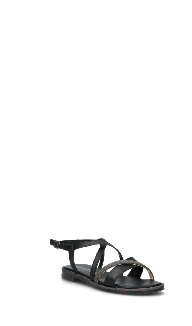 VARIOPINTO Sandalo donna nero in pelle