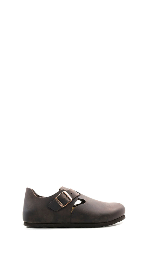 BIRKENSTOCK LONDON Scarpa donna marorne in pelle