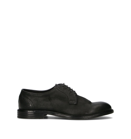 PAWELK'S Stringata uomo nera in pelle