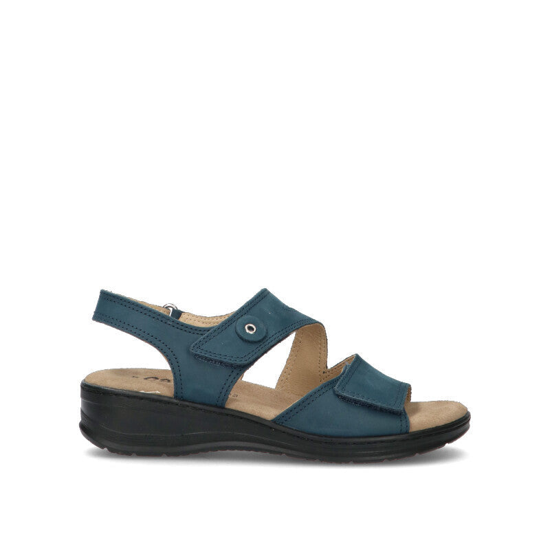 CAMILA Sandalo donna blu in suede