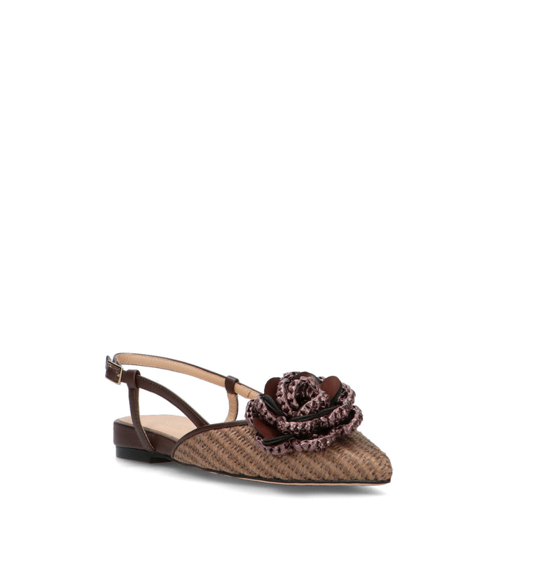 REBECCA VAN DIK Slingback donna testa di moro