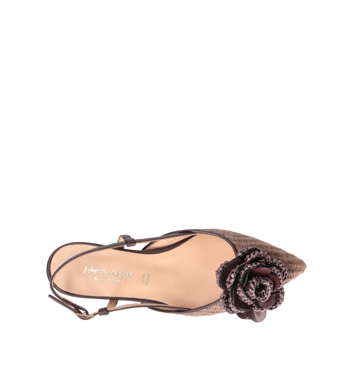 REBECCA VAN DIK Slingback donna testa di moro