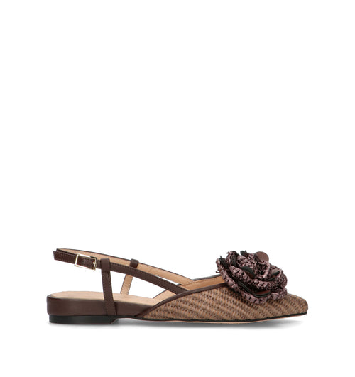 REBECCA VAN DIK Slingback donna testa di moro