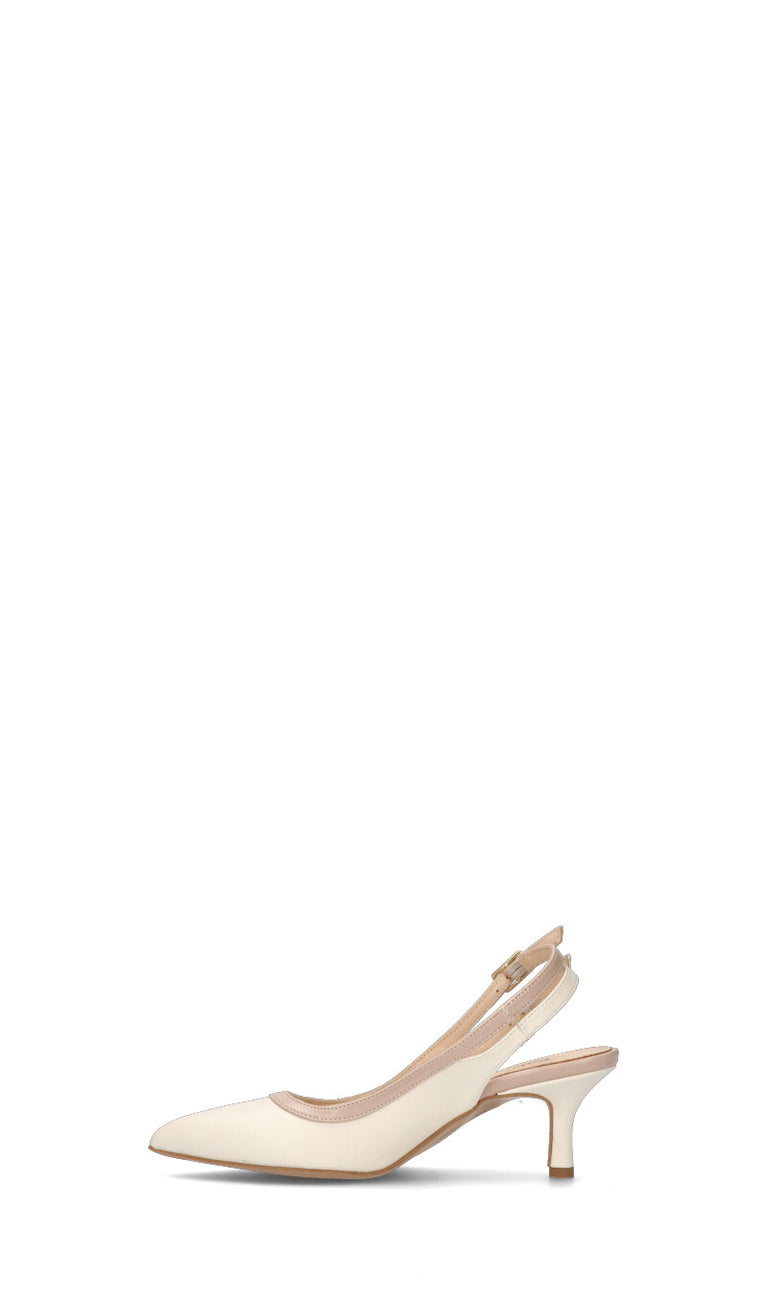 PERLAMARINA Slingback donna panna