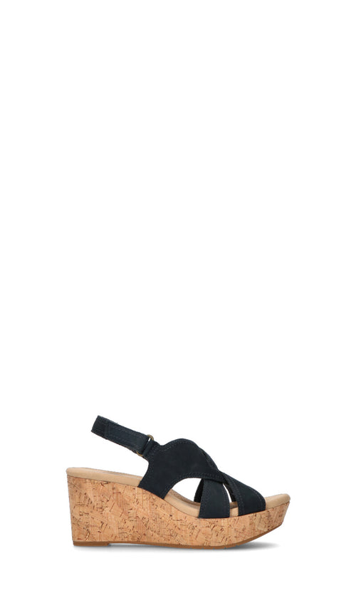 CLARKS ESSENTIALS Sandalo donna blu in suede