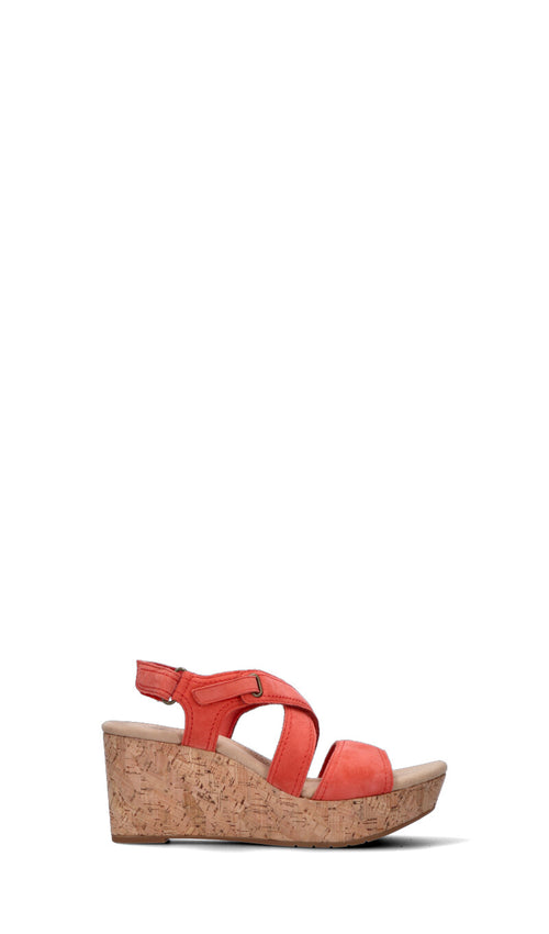 CLARKS ORIGINALS Sandalo donna rosso in suede