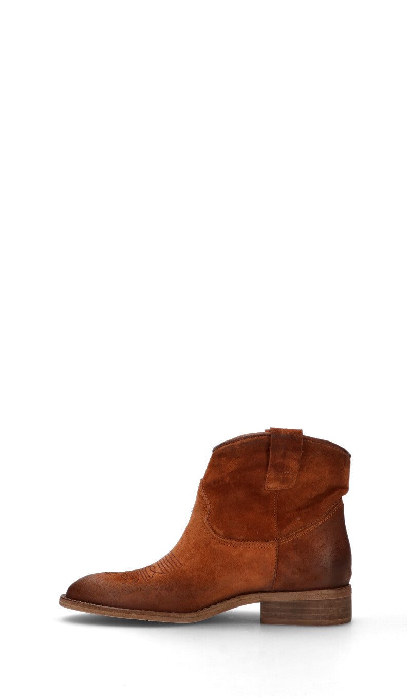 RABARBARO Tronchetto donna marrone in suede