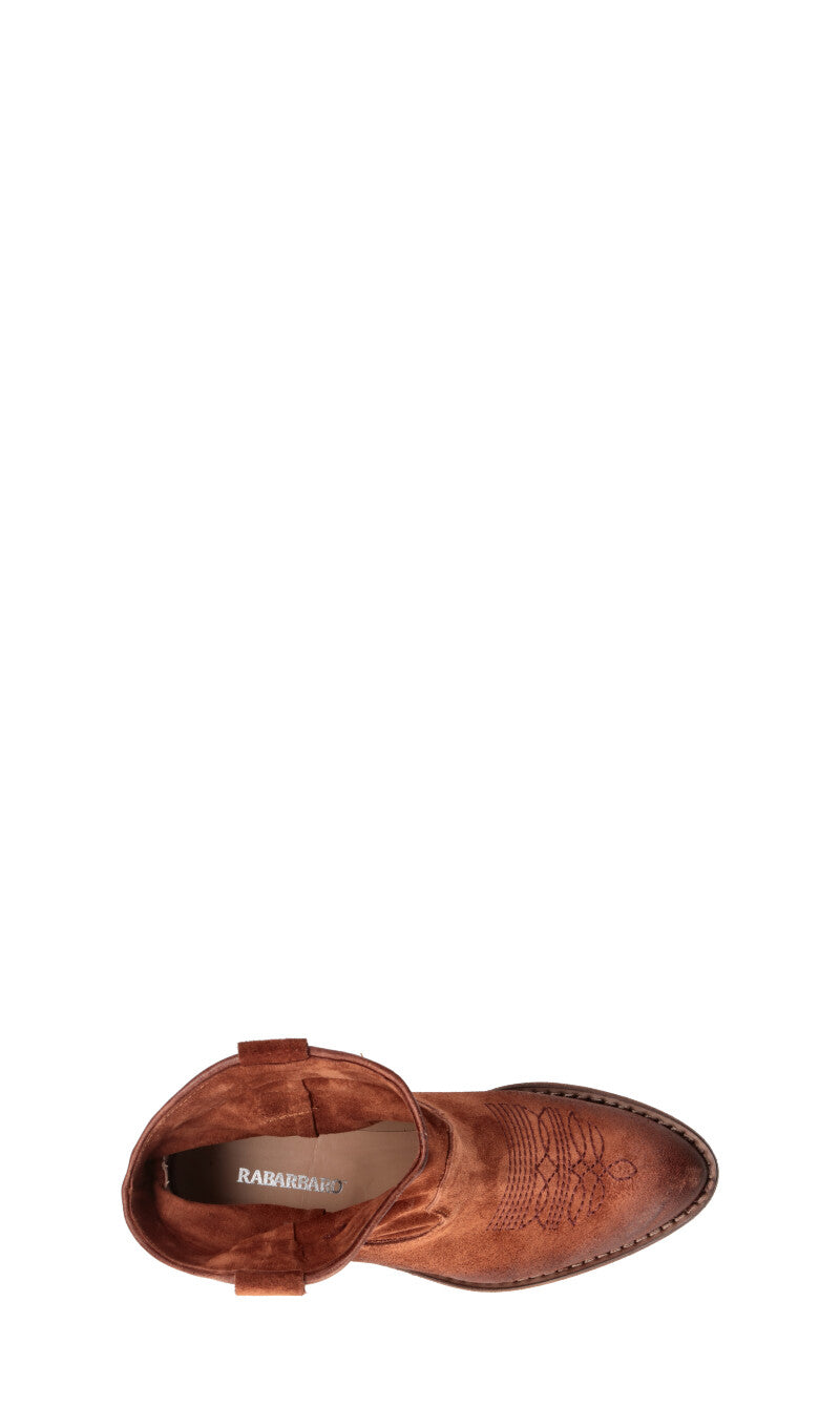 RABARBARO Tronchetto donna marrone in suede