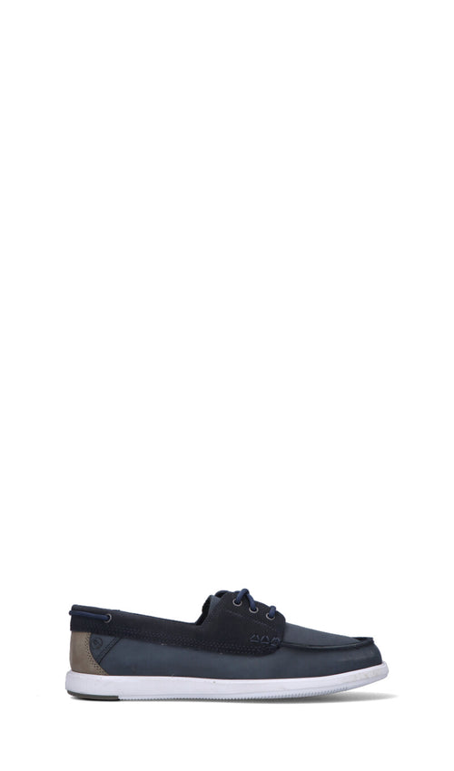 CLARKS CORE Scarpa Barca uomo blu in suede