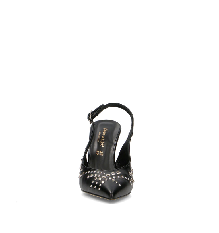 REBECCA VAN DIK Slingback donna nera