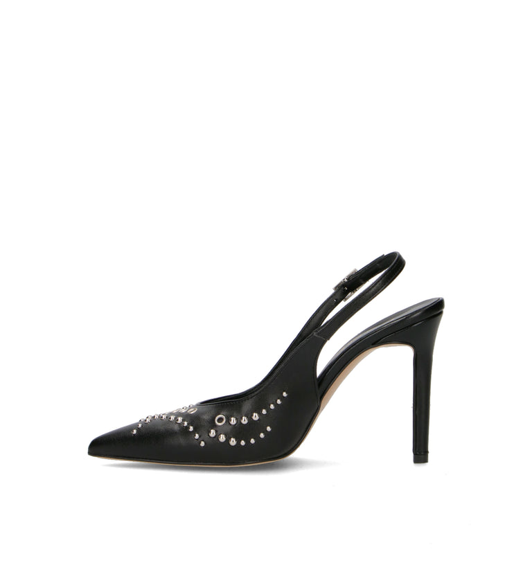REBECCA VAN DIK Slingback donna nera