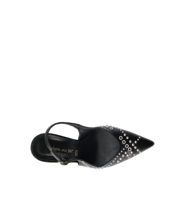 REBECCA VAN DIK Slingback donna nera
