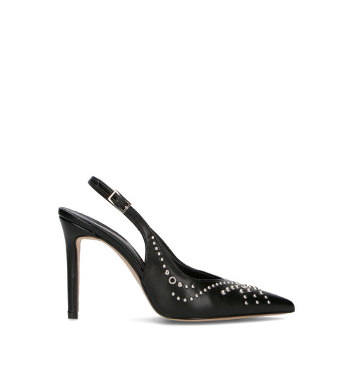 REBECCA VAN DIK Slingback donna nera
