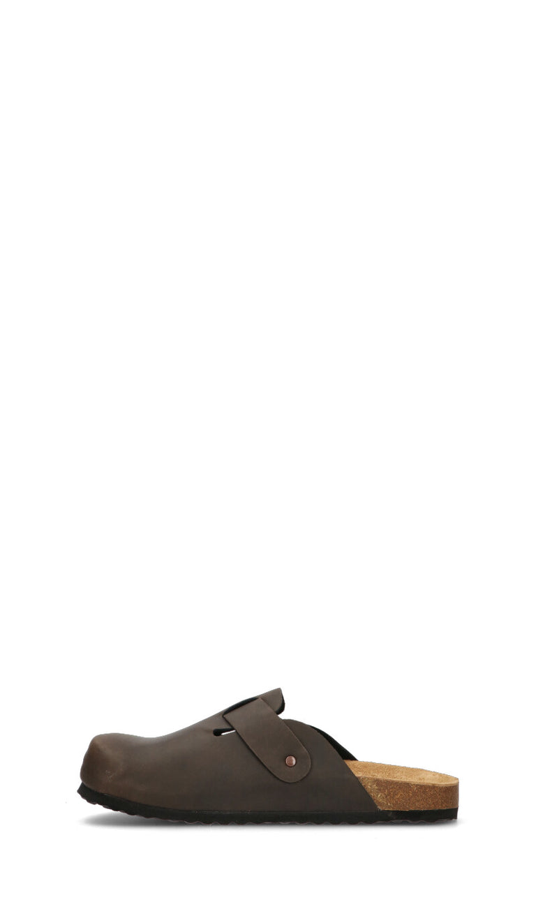 JANE KLAIN Ciabatta uomo marrone in pelle