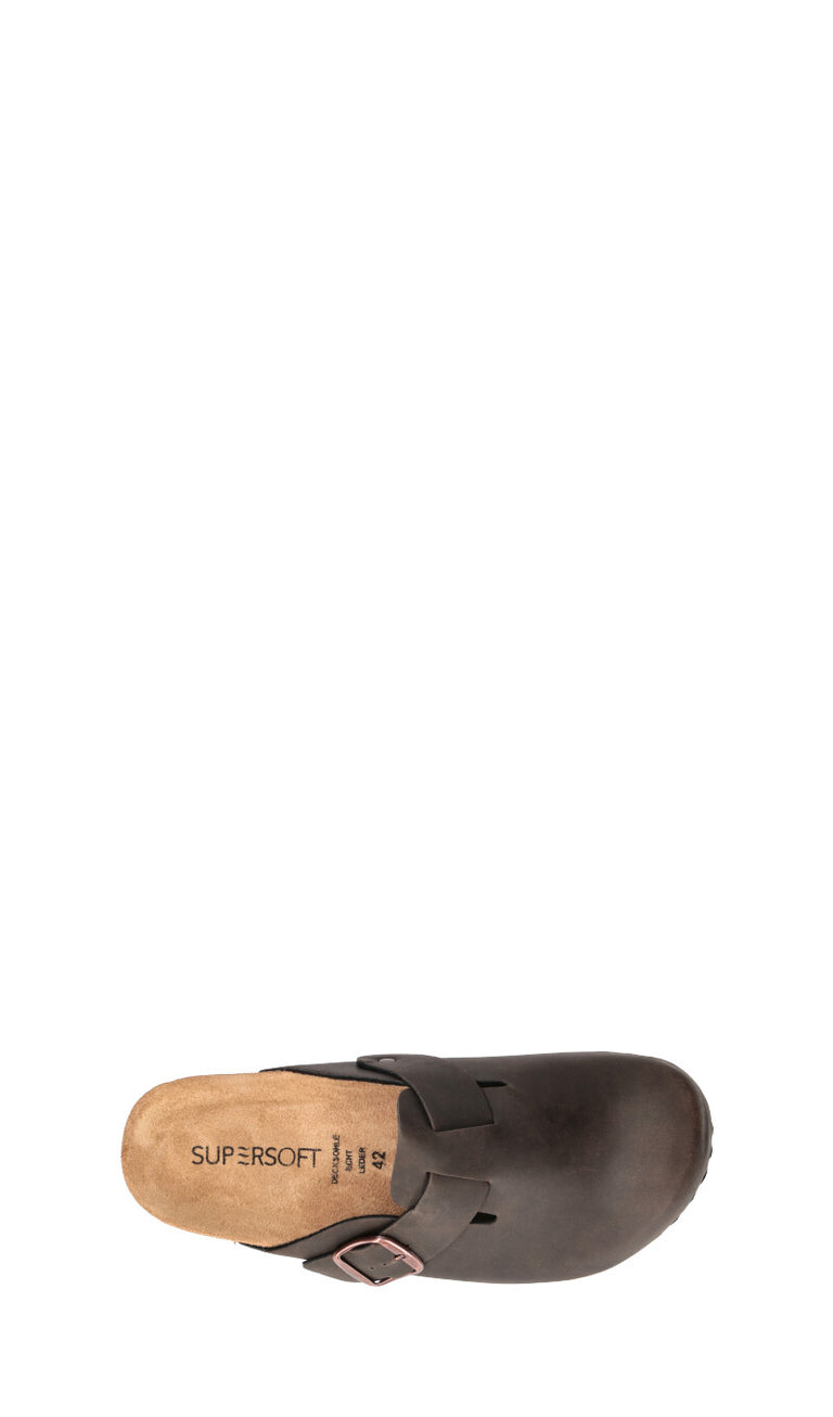 JANE KLAIN Ciabatta uomo marrone in pelle