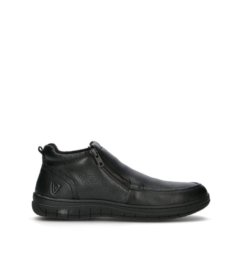 VALLEVERDE Scarpa comfort uomo nera in pelle