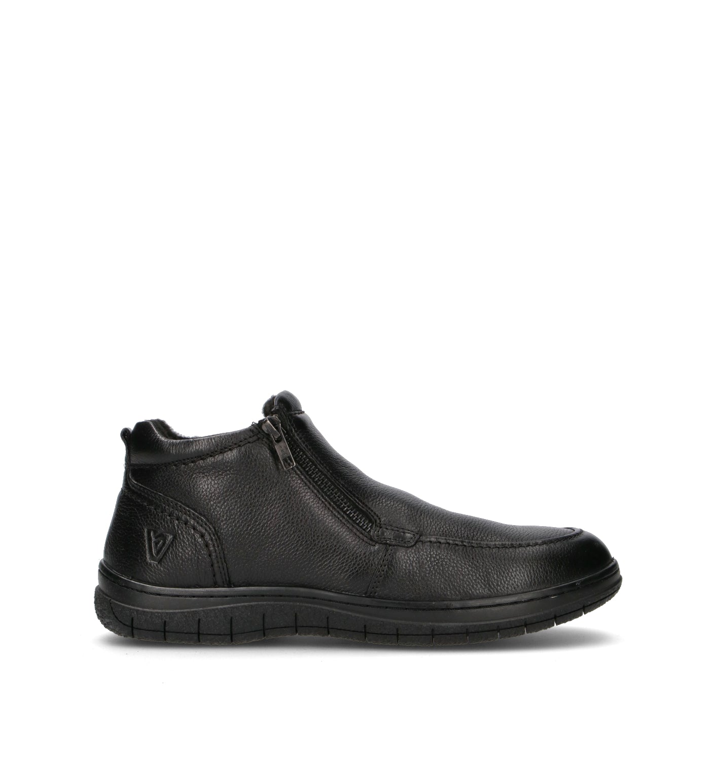 VALLEVERDE Scarpa comfort uomo nera in pelle