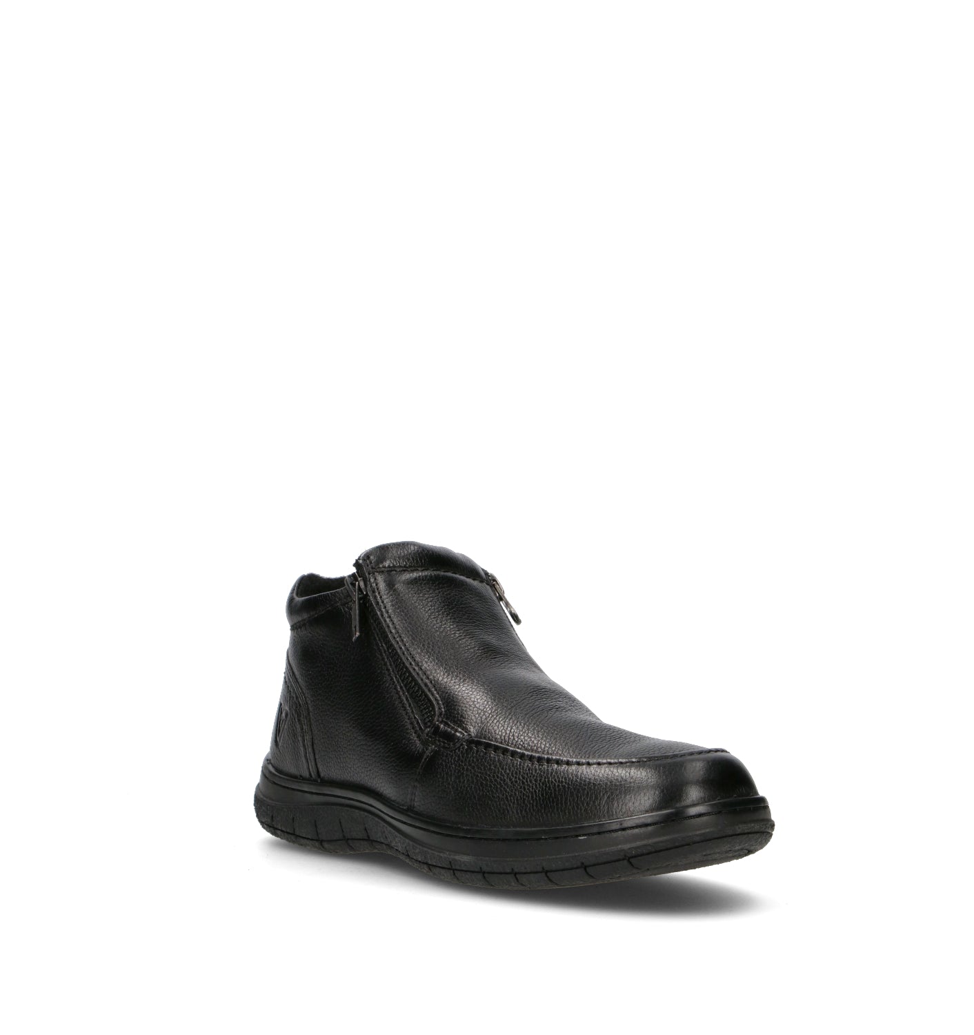 VALLEVERDE Scarpa comfort uomo nera in pelle