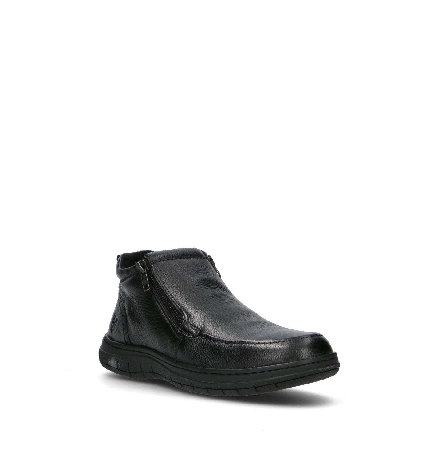 VALLEVERDE Scarpa comfort uomo nera in pelle