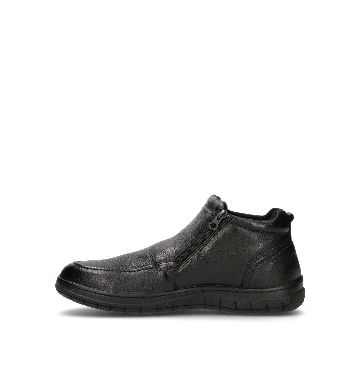 VALLEVERDE Scarpa comfort uomo nera in pelle