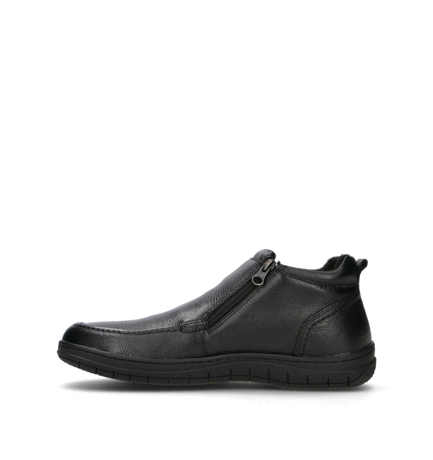 VALLEVERDE Scarpa comfort uomo nera in pelle