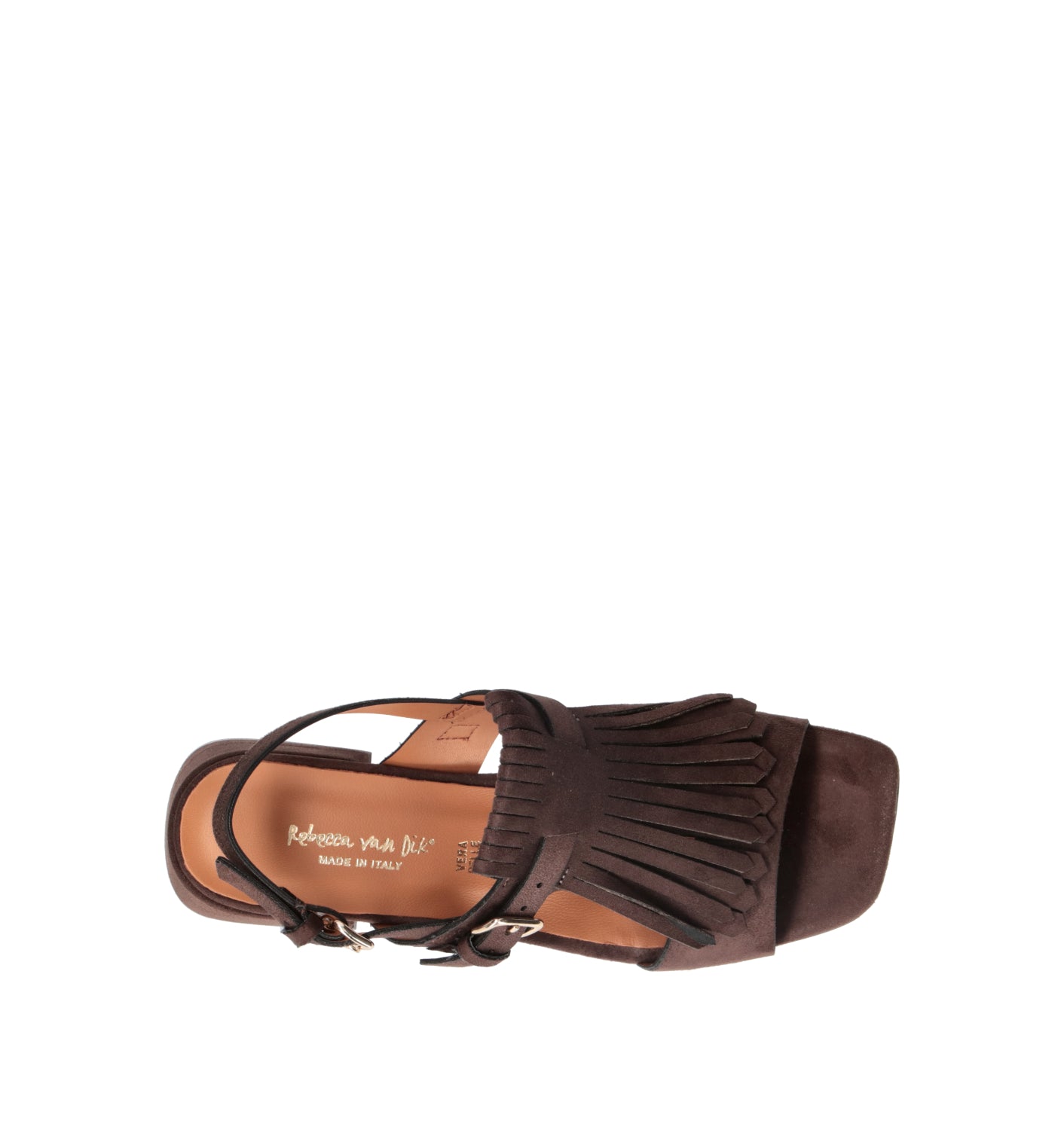 REBECCA VAN DIK Sandalo donna testa di moro