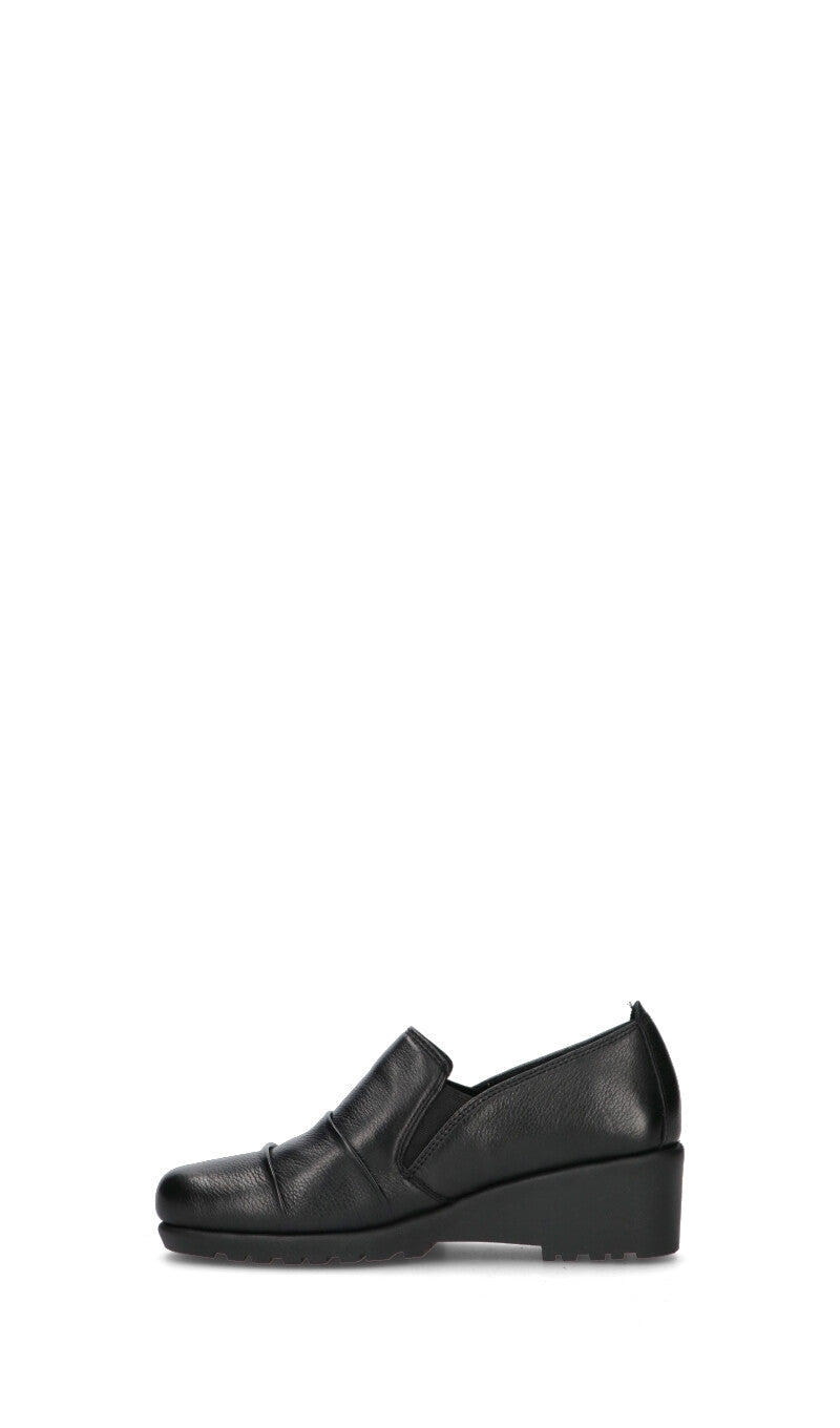 GRAFIA Mocassino donna nero in pelle