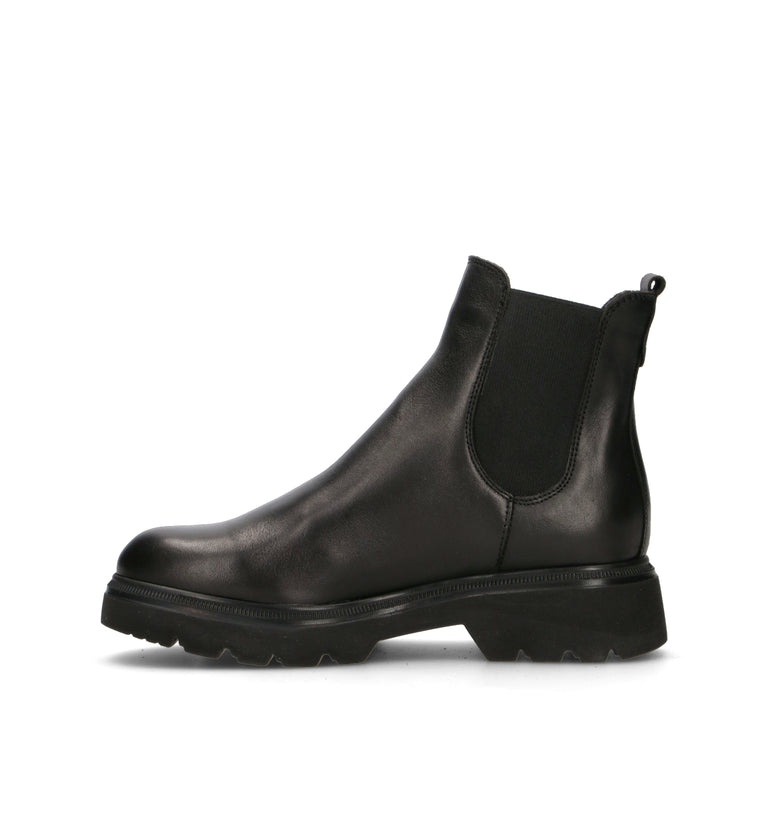 RABARBARO Beatles donna nero in pelle