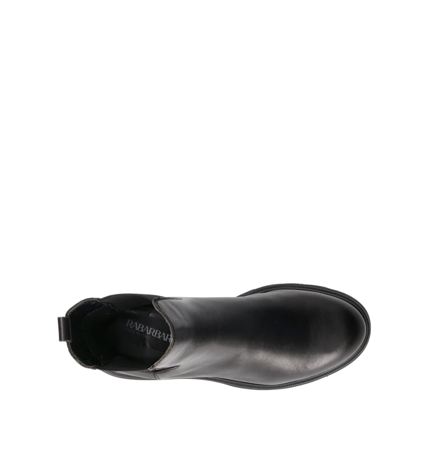 RABARBARO Beatles donna nero in pelle
