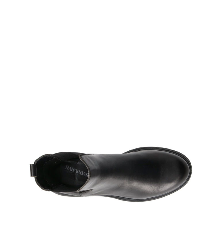 RABARBARO Beatles donna nero in pelle