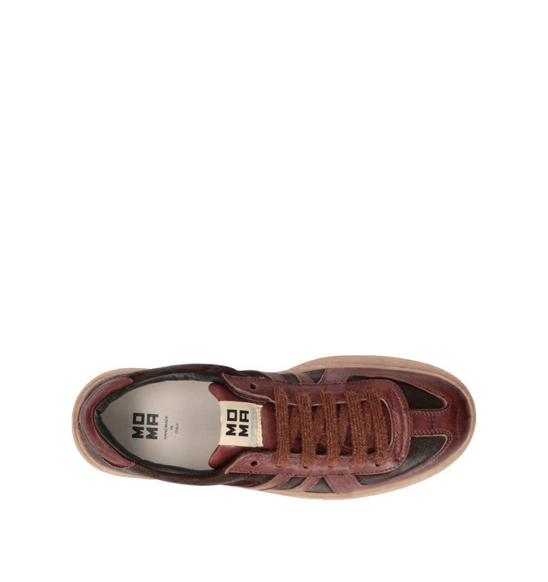 MOMA Sneaker uomo marrone in pelle