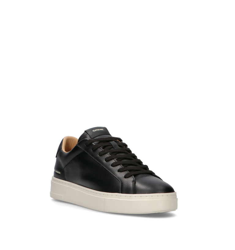 CRIME Sneaker uomo nera in pelle