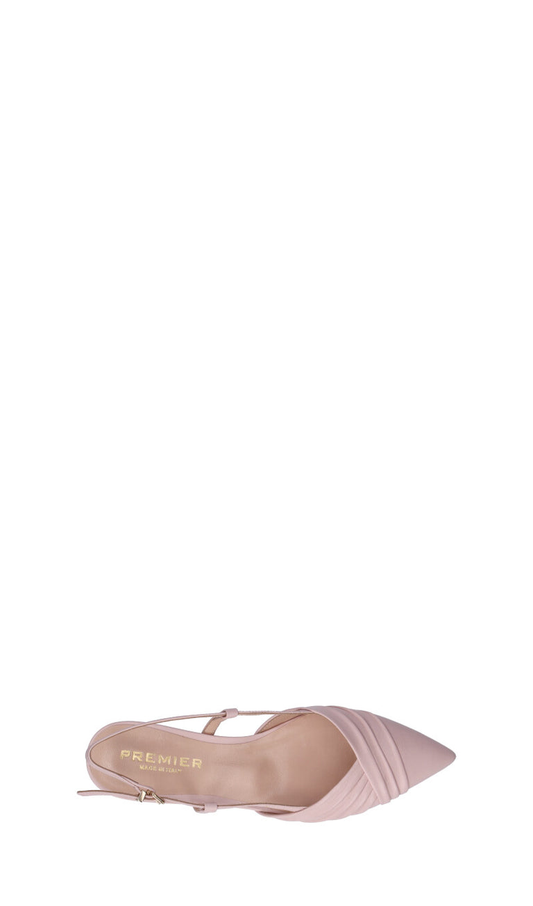 PREMIER Slingback donna rosa in pelle