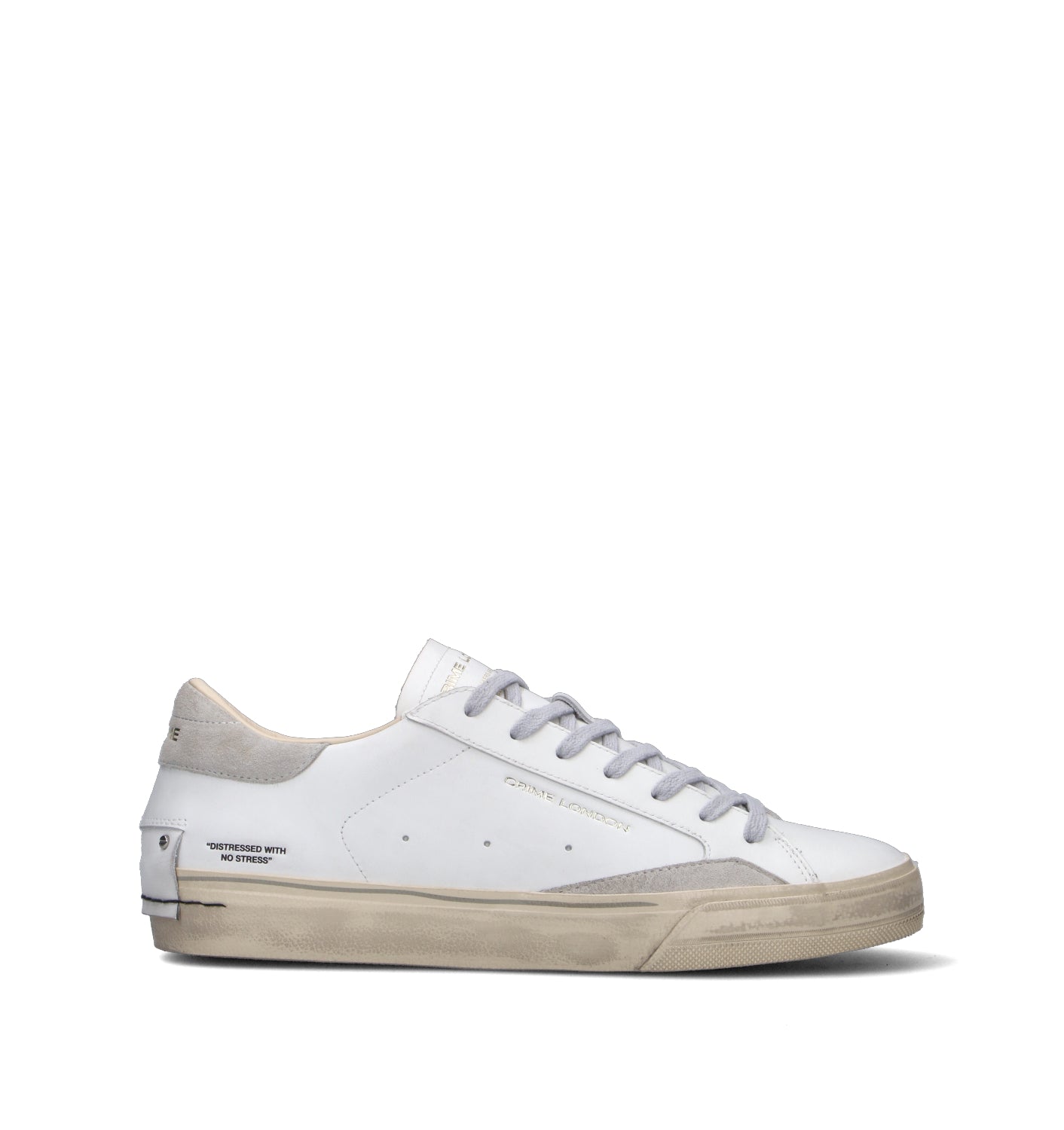 CRIME Sneaker uomo bianca